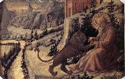 Fra Filippo Lippi St Jerome and the Lion oil painting reproduction